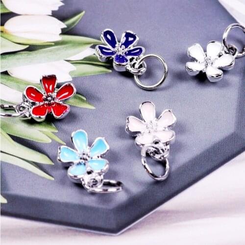 1 Pcs/Lot Alloy Sunflower Series String Decoration Dripping Oil Craft Flowers Fresh Fashion DIY Creativity Accessories
