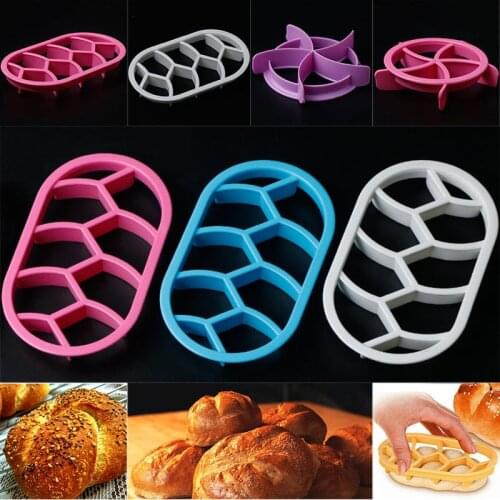 2 Round Circular Oval Bread Molds Fan Shaped Pastry Cutter Dough Cookie Press Bread Biscuit Moulds Kitchen Pastry Baking Tools