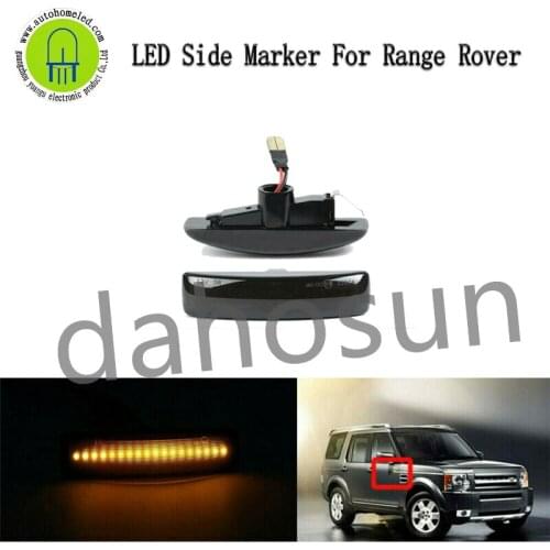 2Pcs Dynamic LED Side Marker Light Fit for Land Rover Range Rover Sport Discovery 3 4 Freeland 2 Repeater Indicator Lamp