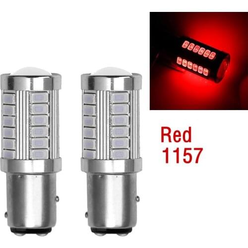 2PCS /Set 1156 1157 33 SMD 5630 5730 LED Auto Brake Light Fog Lamp Reverse Bulb car Styling DRL Reversing Light DC 12V