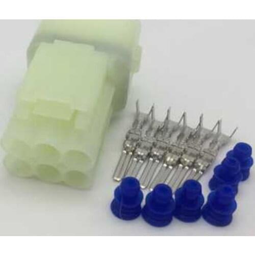 100pcs/lot 6 Pin/Way Male Auto Connector Plug Sumitomo 6187-6801