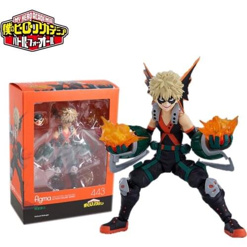 My Hero Academia Anime Figure Bakugou Katsuki #443 Figma Juguetes Brinquedos Boku No Hero Figurine PVC Toys Model Collectible