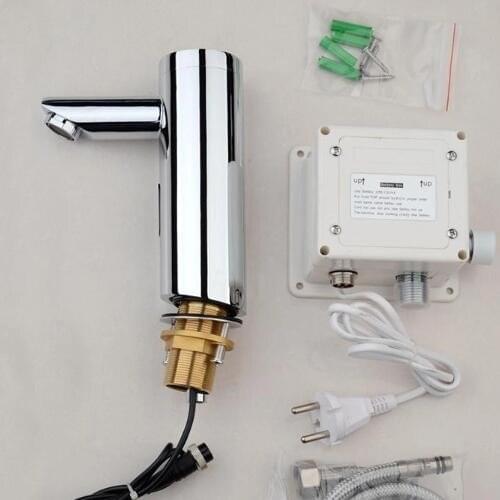 AC/DC Powered Bathroom Sink Automatic Senor Tap