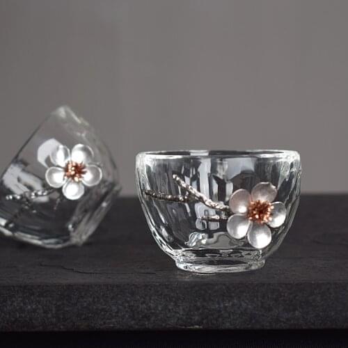 Teacup Pure hand-made glass cup Master Cup Individual household single cup tea tin small cup