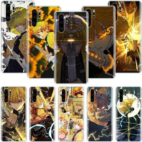Demon Slayer Agatsuma Zenitsu Phone Case For Huawei Honor 10 9 20 9X 8A 8X 8S 7A 7X Lite Pro 10i 20i Y5 Y6 Y7 Y9 2019 Cover Coqu