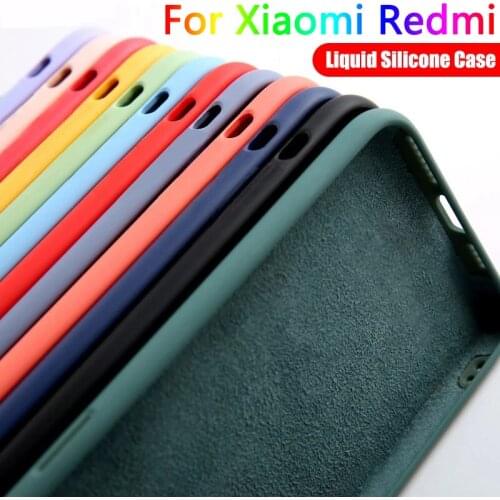 Phone Case for Coque Xiaomi Redmi Note 10 8 9 Pro Max 8T 9T 9S 8A 9A 9C K40 Poco X3 NFC X2 M3 M2 F2 Liquid Silicone Back Covers
