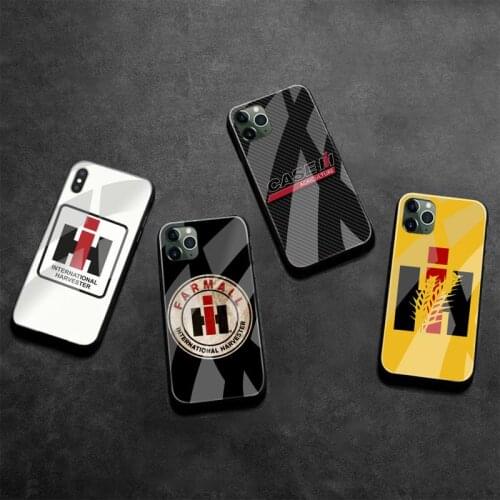 CASE IH Tractor Phone Case Tempered Glass For iPhone 11 Pro XR XS MAX 8 X 7 6S 6 Plus SE 2020 case