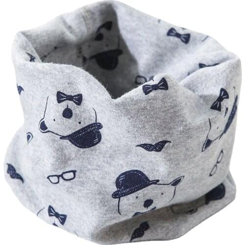 New Autumn Winter Childrens Cotton Scarf Kids Neck Mufflers Outdoor Windproof Baby Scarf Ring Boys Gilrs Magic Neckerchief