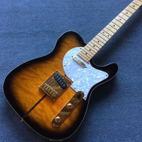 Factory store Sunburst Custom Shop Golden Hardware Electric Guitar Guitarra