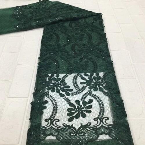 French Tulle Lace Fabric 5 Yards African Lace Fabric 2021 High Quality Nigerian Lace Fabric For Party Dress xc21-43