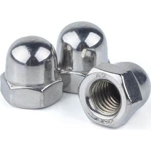M3/M4/M5/M6/M8/M10/M12/M16/M20 304 cap nut decorative nut 316 stainless steel cap nut M3M4M5M6M8M10M12M14M20