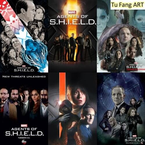Marvel Canvas Painting Wall Art Classic American TV Series Agents of S.H.I.E.L.D.Posters And Prints Pictures Living Room Decor