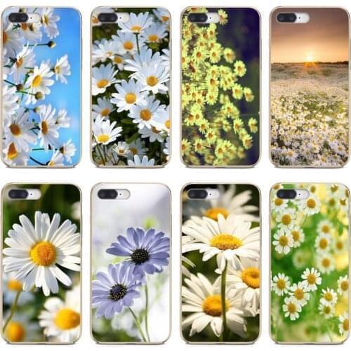 For Samsung Galaxy Note 3 4 5 8 9 S3 S4 S5 Mini S6 S7 Edge S8 S9 S10 Plus Soft Cases Cover Sunshine-Daisy-Flowers-Pattern
