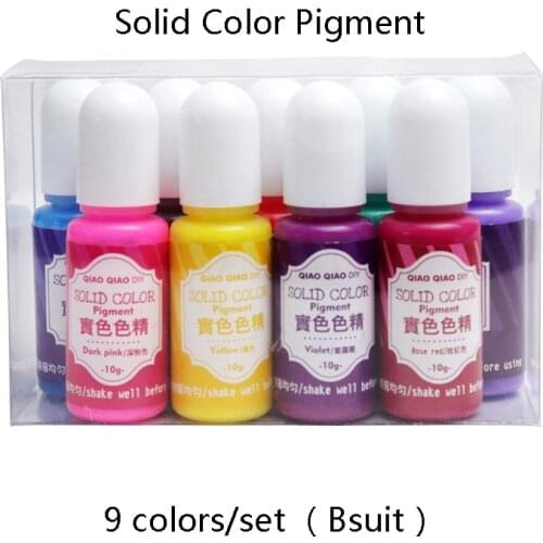 9colors/set B suitsolid resin dye Epoxy Resin Pigment UV Resin Coloring Dye Colorant Resin Pigment DIY Handmade Crafts Art Sets