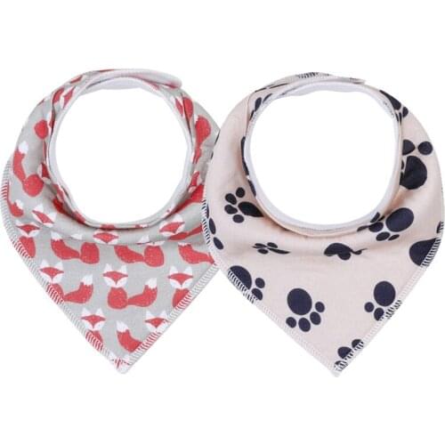 2 Pack Baby Bibs Newborn Organic 100% Cotton Absorbent Infant Stuff Towel Girls Gift Teething And Feeding For Baby Boy Stuff