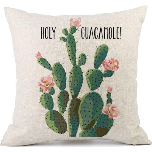 Tropical plants Cactus print Hugging pillowcase Quilt cover Cushion cover Pillowcase Sofa car decoration cover
