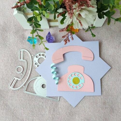 New Telephone cutting Die mould pattern scrapbook die embossing DIY handicraft paper card photo album metal