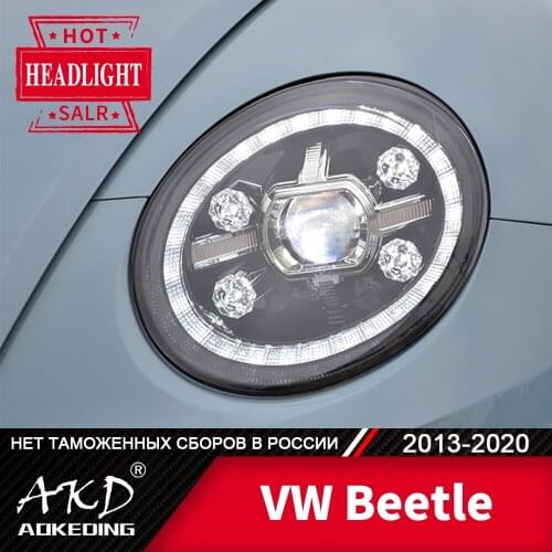 Head Lamp For Car VW Beetle 2013-2020 new beetle Headlights Fog Lights Day Running Light DRL H7 LED Bi Xenon Bulb Car Accessory