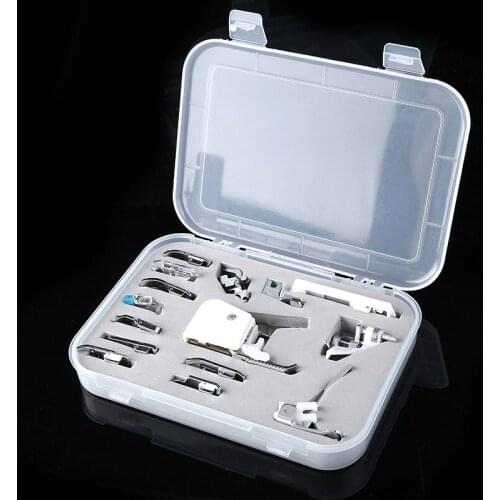 15 Pcs Cutter Overlock Sewing Machine Presser Foot Feet Attachment For All Low Shank Singer Household Sewing Tools