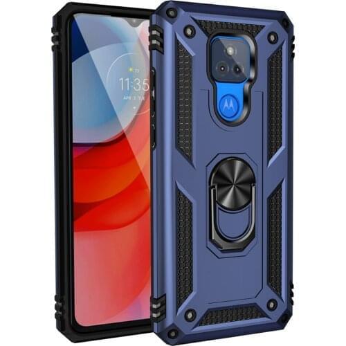 Rugged Armor TPU Bumper Ring Stand Fundas Cover for Motorola Moto G Play Gplay 2021 6.5 Inch Case Shockproof Shell Housing