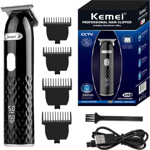 Kemei 5038 professional hair trimmer for men blade can be zero gapped electric beard trimmer powerful haircut machine 3 speed