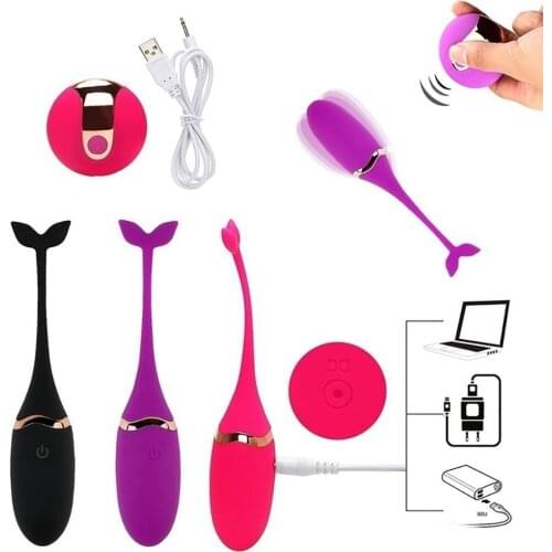 OLO Little Whale Silicone USB Charging Wireless Remote Control Vibrating Egg Vibrator Couple Fun Teasing Ball Adult Sex Toy