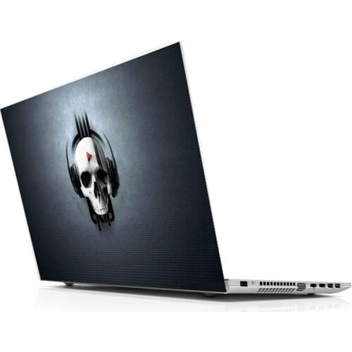 Sticker Master Skull Music Universal Sticker Laptop Vinyl Sticker Skin Cover For 10 12 13 14 15.4 15.6 16 17 19 "Inc Notebook decal for Macbook,asus,Acer,Hp,Lenovo,Huawei,Dell,Msi,Apple,Toshiba,Compaq