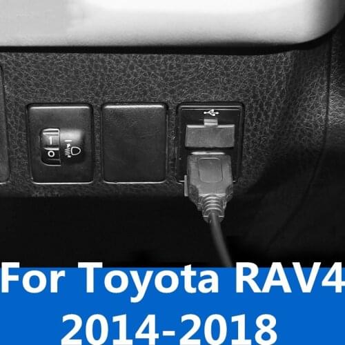 High-quality USB interface bottom plug car styling modification decoration car Accessories For Toyota RAV4 2014-2018