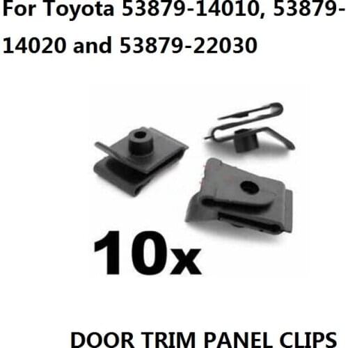 X10 Wheel Arch Clips for Wheel arch Lining / Splashguard For Toyota Models 53879-14010, 53879-14020 and 53879-22030 New