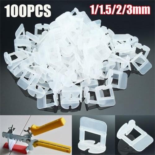 1Set/100Pcs 1/1.5/2/3mm Tile Levelling Spacers Clips Flooring Tiling Tool For Raimondi System Free shipping