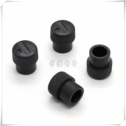 10 Piece 10.5*12MM flower shaft potentiometer knob audio volume adjustment knob triangle indicator knob cap