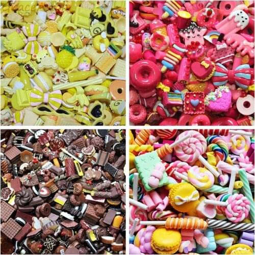 10pcs Mix Home Decoration Cute Cartoon Resin Flatback Cabochons Scrapbooking Craft DIY Accessories Resin Flower Decoration Cute