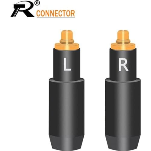 2pcs/1pairs Pin Plug for Audio-technica ATH ESW750 ESW950 ES770H 990 HEnthusiasts Earphone Jack MMCX Male Gold Plated Earphone