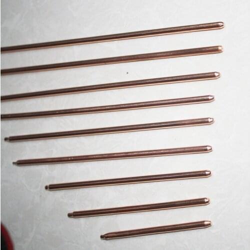 2pcs/lot 4*300mm copper tube heat pipe Round tube Diameter 4mm radiating tube Cooling rods diy custom heat conduction pipe
