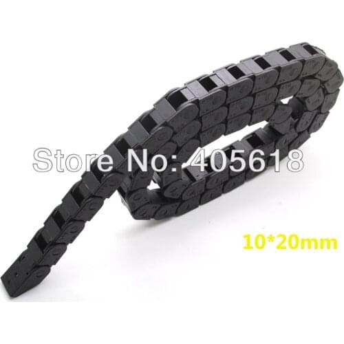 2pcs Cable drag chain wire carrier 10x20 length 1000mm/1M/1meter with end connectors free shipping