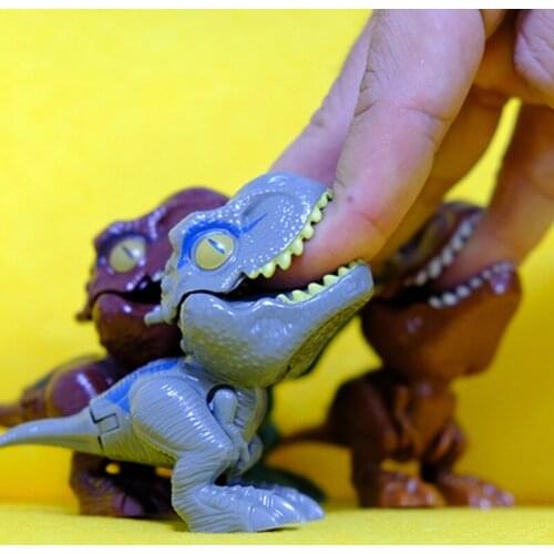 4pcs Finger Dinosaur Egg Toy Creative Tricky Tyrannosaurus Model Dinosaur Toy C5AF