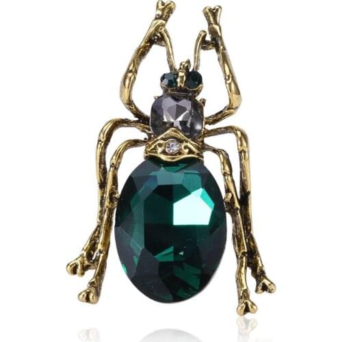 To restore ancient ways animals brooch personality alloy set auger insects clothing accessories brooch brooches spot