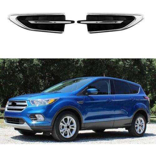 Car Fender Air Port Decorative Cover Side Fender Air Vent Cover Trim for Ford Escape 2017-2019