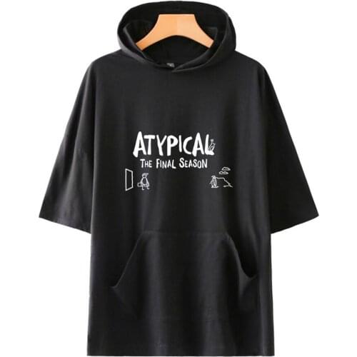 Atypical TV Series Hooded T shirts Unisex Summer Short Sleeve T-shirts Women Men Casual Streetwear Fashion Clothes