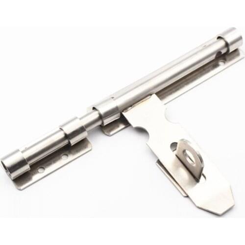 Good Quality Thickening Door Bolt Safety Stainless Steel Bolt Anti-theft Door Latch Wooden Door Lock with Installation Screw