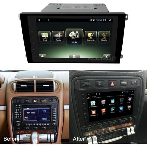 Koason Android Car Multimedia Player Stereo System For Porsche Cayenne 9inch GPS Navigation Wifi Bluetooth DVR RDS USB