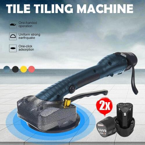 Tiling Tiles Machine Tile Vibrator Suction Cup Floor Laying Machine Adjustable Portable Automatic Floor Vibrator With 2 Battery