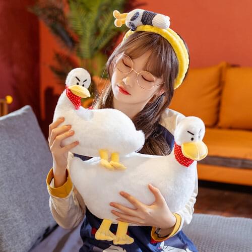 Cute Duck Plush Toy Stuffed Animal Duck Bag Kawaii Cartoon Shoulder Bag Girls Kids Toys Birthday Christmas Gift