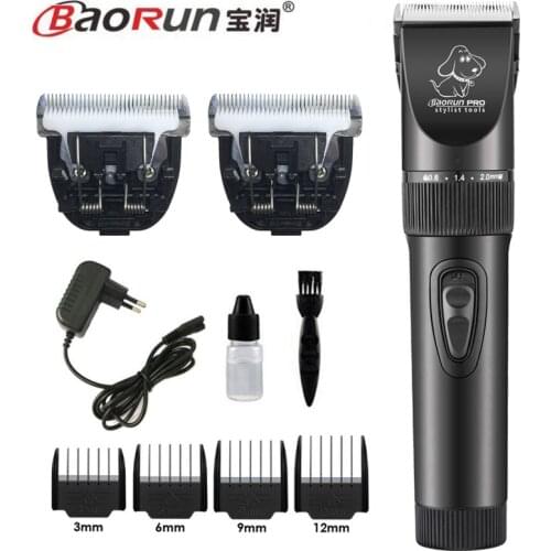Powerful Electric Dog Hair Trimmer Rechargeable Sharp Pet Hair Clipper Dog Grooming Haircut Shaver Machine