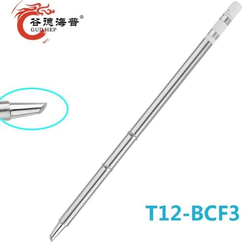 Gudhep T12 Soldering Iron Tips T12-BCF3 Tips for 70W 24VFM203 FX950 FX951 Soldering Rework Station FM2028 Handel