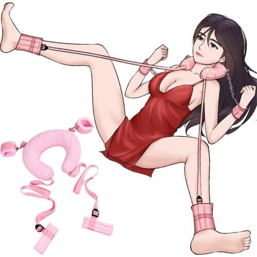 SM Handcuffs Nylon BDSM Bondage Under Bed Restraint Strap Wrists & Ankle Cuffs Adult Sex Toys For Couples Woman Exotic Slave Kit