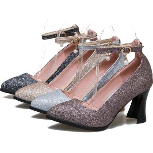 New Summer Women Shoes Fashion Pointed Toe High Heels Solid Color All-Match Strange Style Heel Oversize Ladies Sandals 32-48