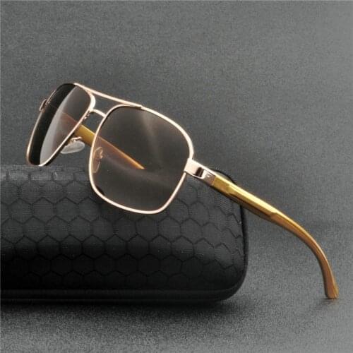 Brand Design Mens Sunglasses Square Polarized Glasses For Men/Women UV400 Mirror Male Vintage Double Beam Mens Eyewear NX