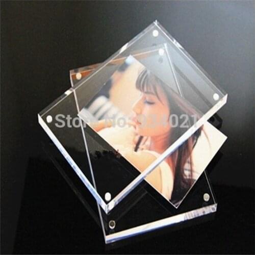 Clear Magnetic Acrylic Photo Frame 8" X 10" Plexiglass Picture Frame
