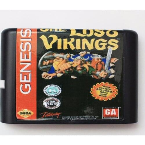 The Lost Vikings 16 bit MD Game Card For Sega Mega Drive For Genesis